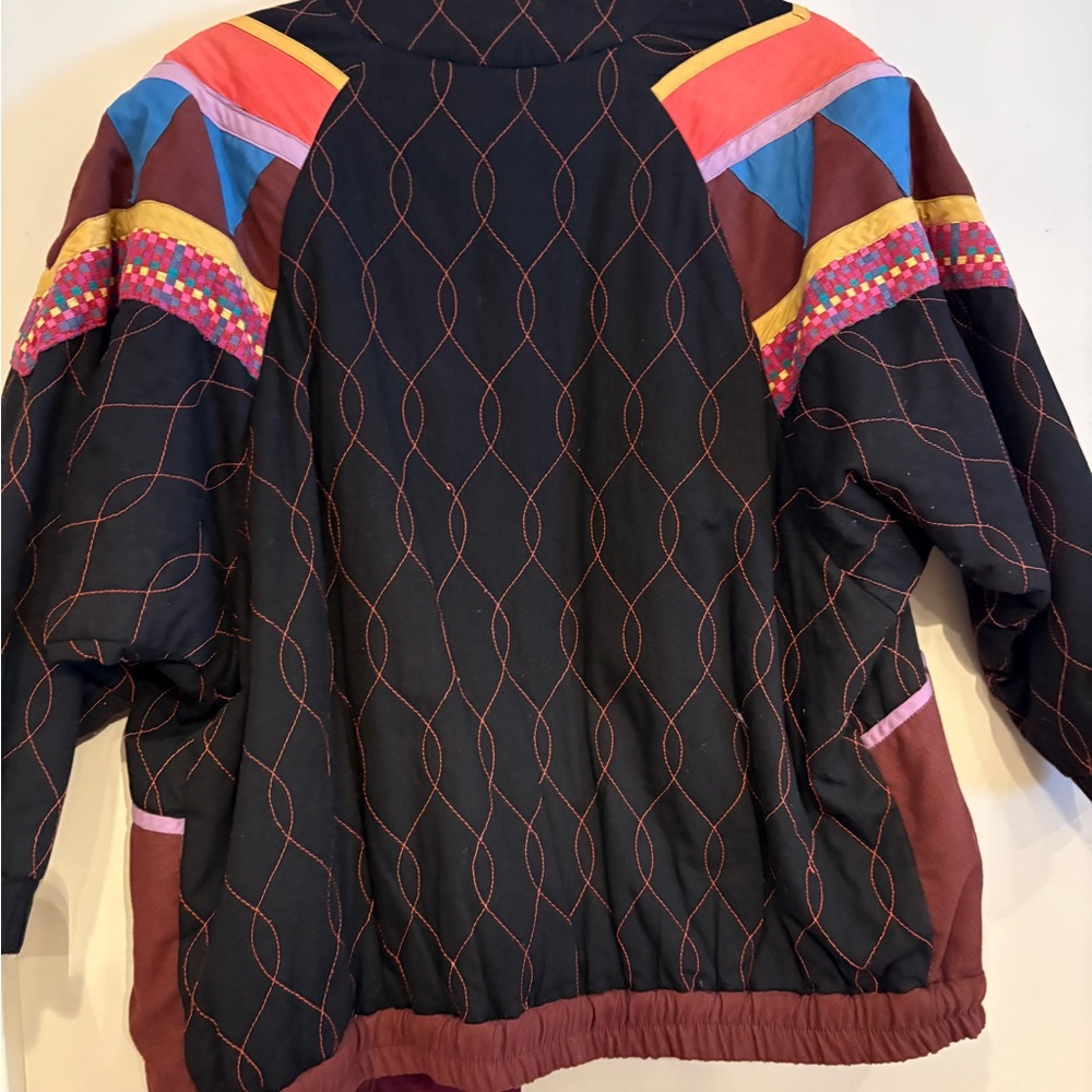 Vintage 80’s folk art patchwork quilted jacket - Picture 6 of 7